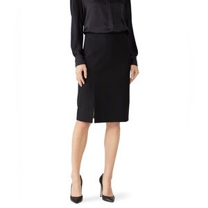 Vince Black Side-Slit Pencil Skirt Size M